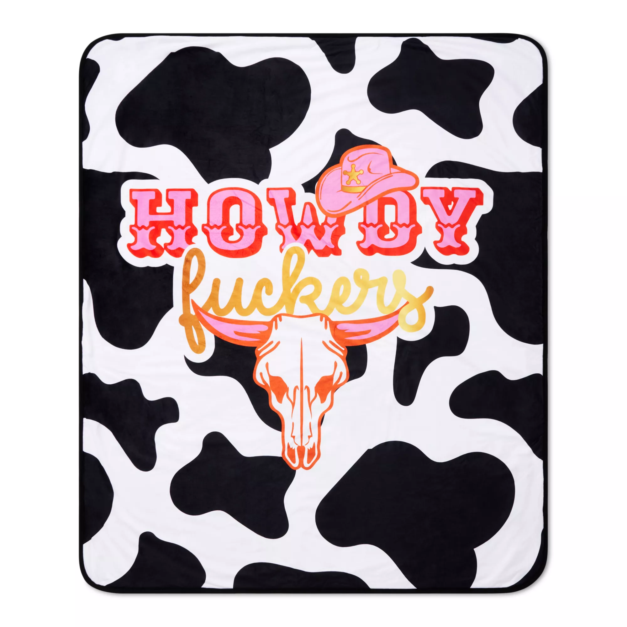 Howdy Fuckers Fleece Blanket at Spencer's