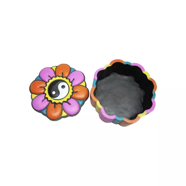 Floral Yin Yang Trinket Box at Spencer's
