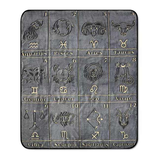 Glow in the Dark Horoscope Fleece Blanket at Spencer's