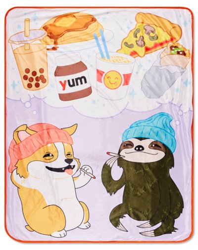 Cute Munchie Friends Fleece Blanket