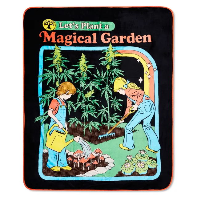 Magic Garden Fleece Blanket - Steven Rhodes at Spencer's