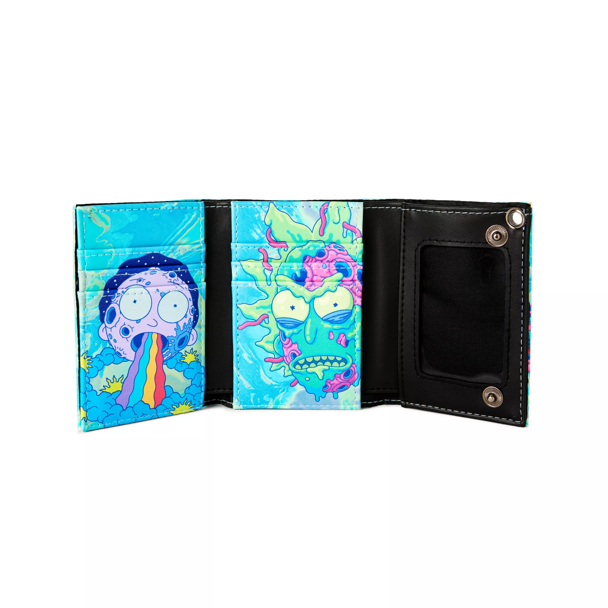 Psychedelic Rick and Morty Chain Wallet at Spencer's