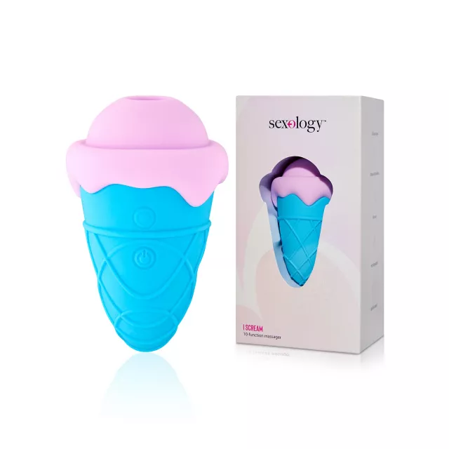 I Scream 10-Function Rechargeable Clitoral Massager 3.7 Inch - Sexology at Spencer's