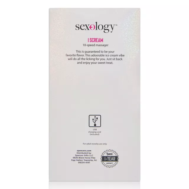 I Scream 10-Function Rechargeable Clitoral Massager 3.7 Inch - Sexology at Spencer's