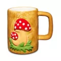 Molded Wooden Mushroom Coffee Mug - 18 oz. at Spencer's