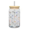 Botanical Glass Cup with Straw - 16 oz. at Spencer's