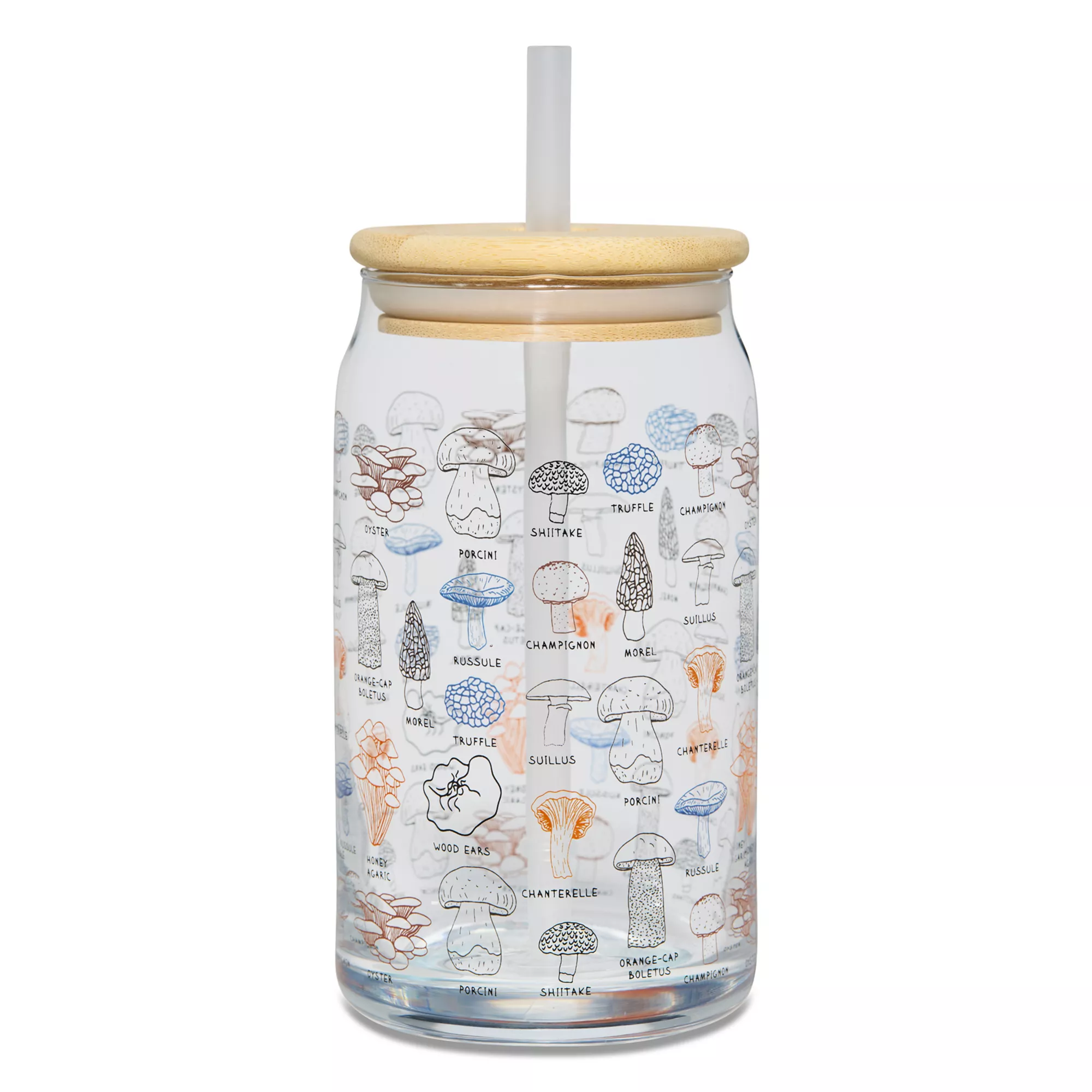 Botanical Glass Cup with Straw - 16 oz. at Spencer's