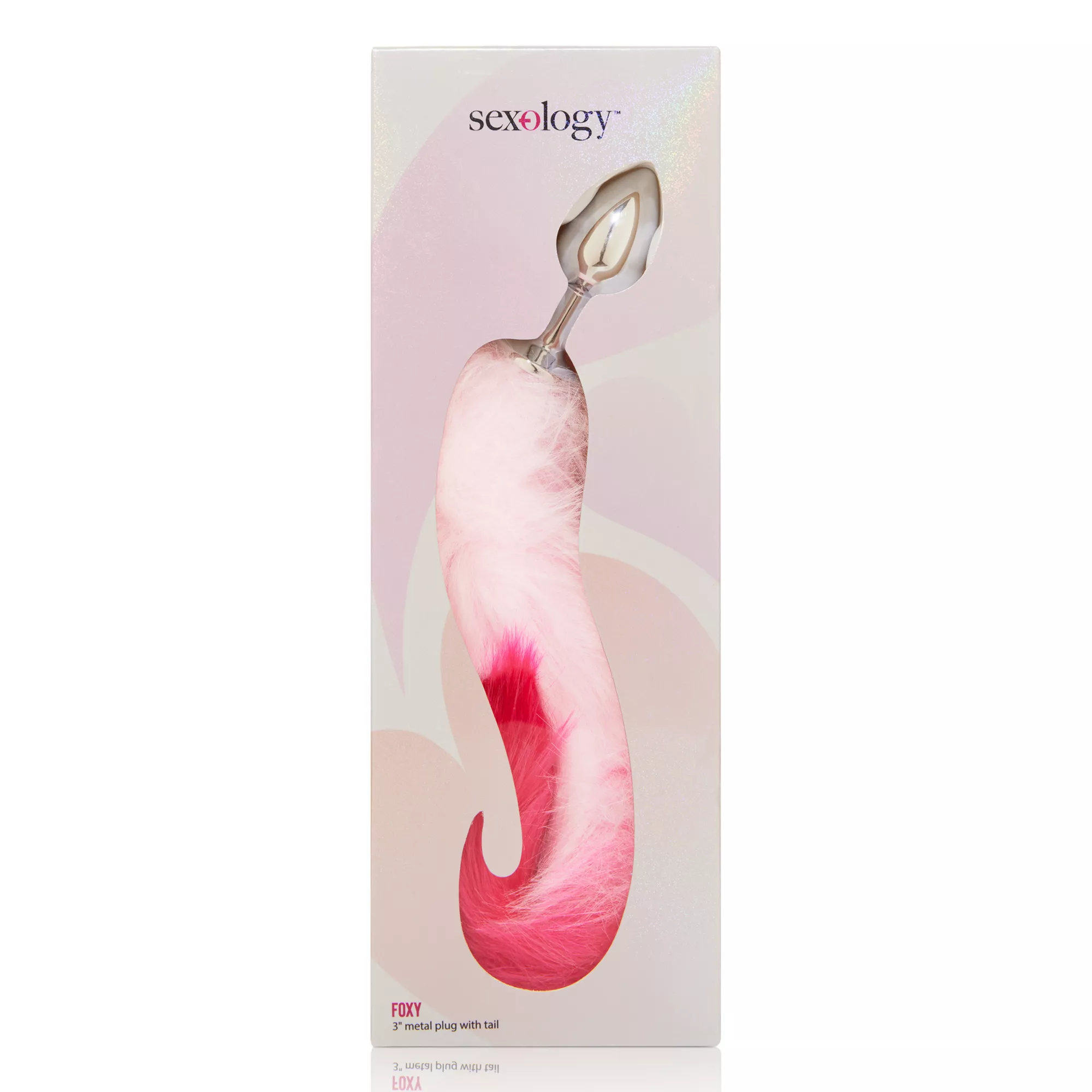 Pink Ombre Fox Tail Metal Butt Plug - 18.5 Inch at Spencer's