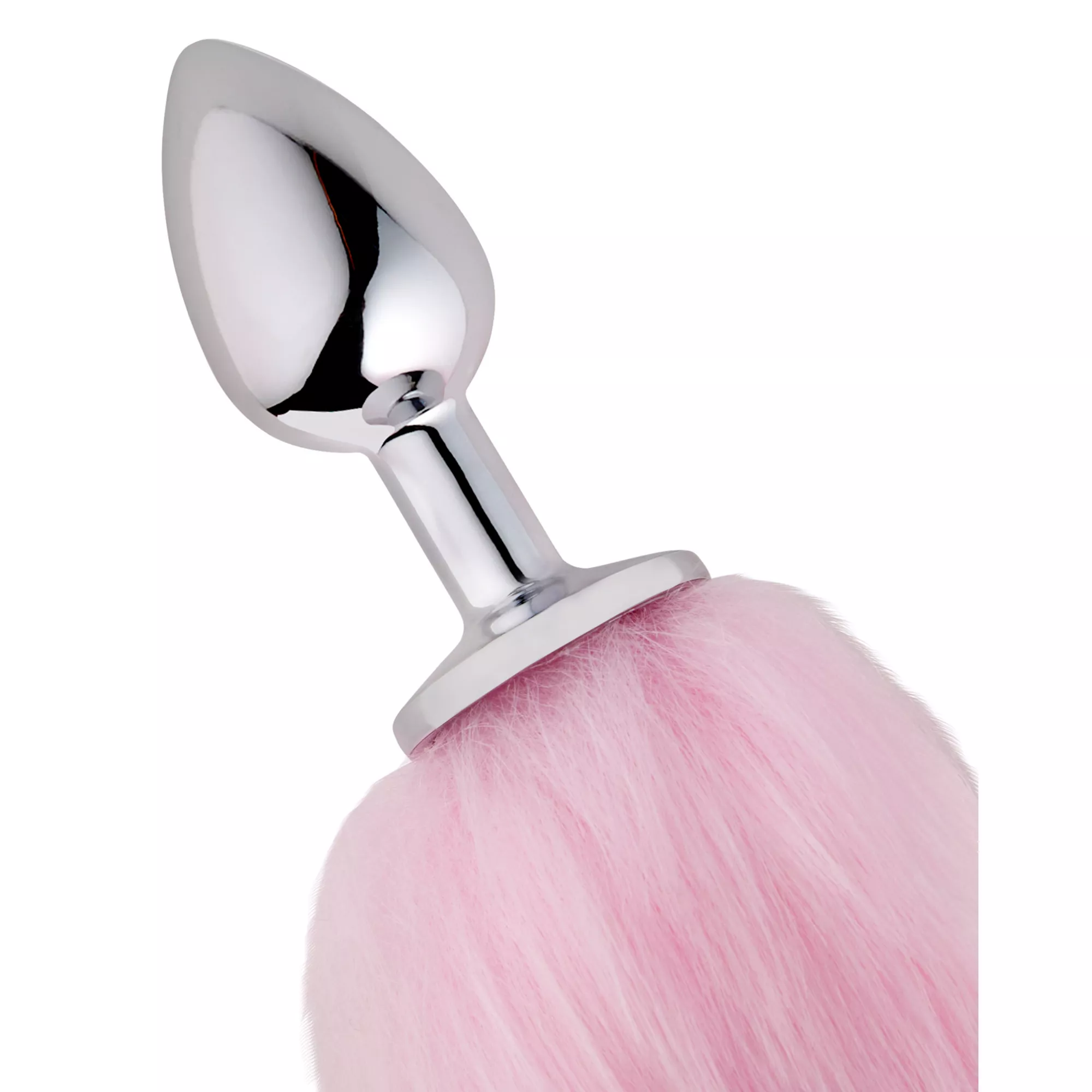 Pink Ombre Fox Tail Metal Butt Plug - 18.5 Inch at Spencer's
