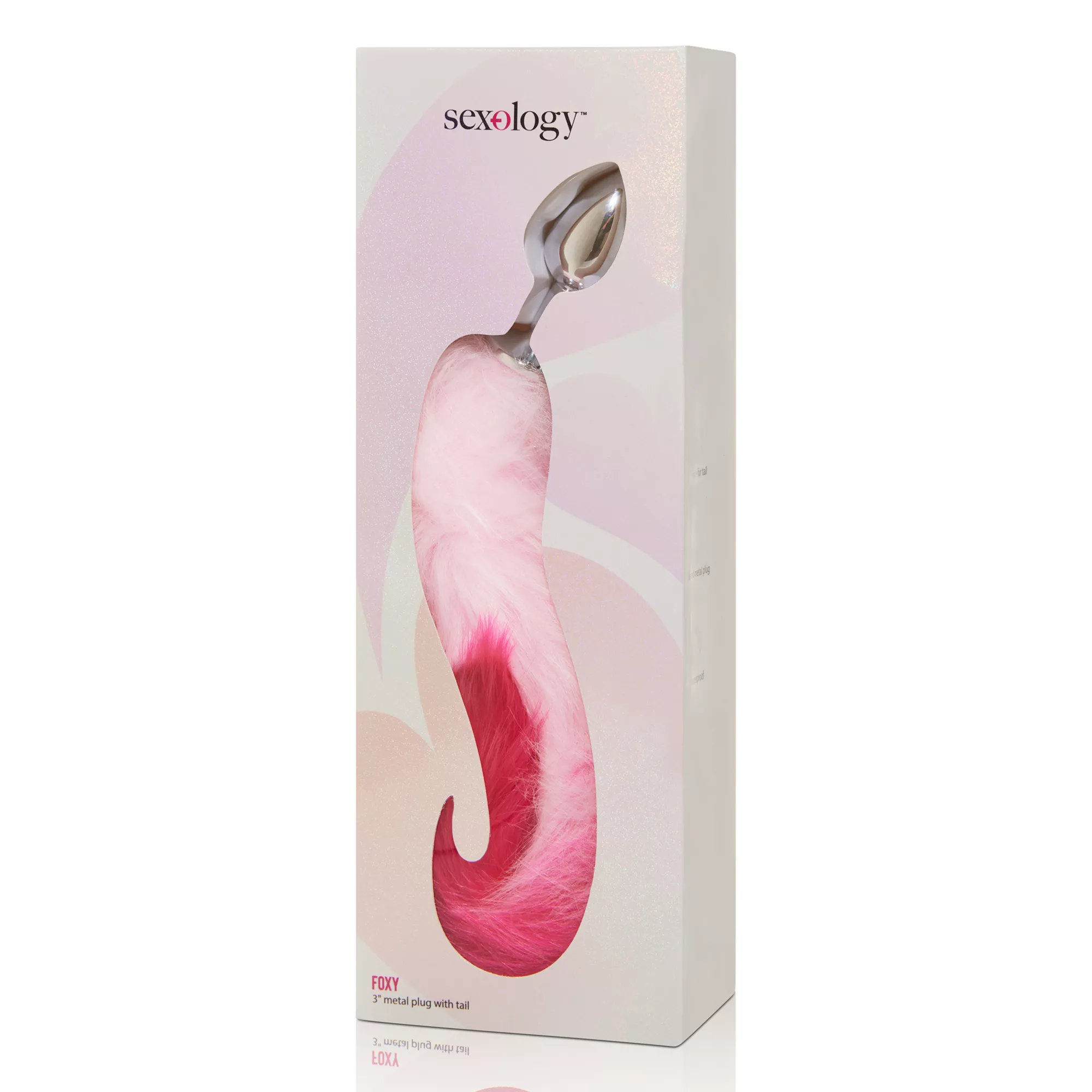 Pink Ombre Fox Tail Metal Butt Plug - 18.5 Inch at Spencer's