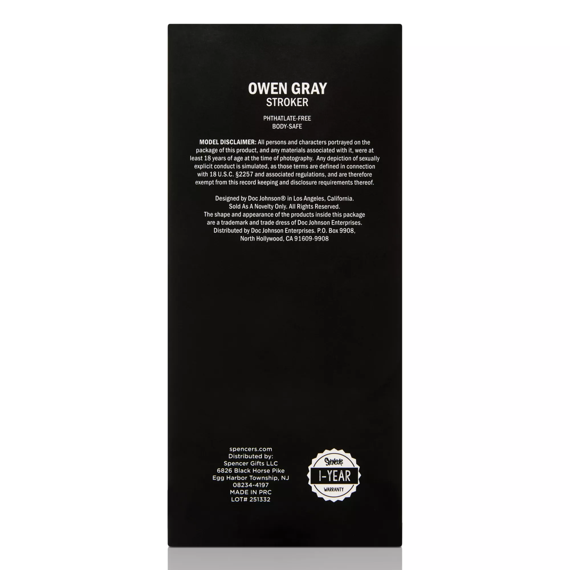 Owen Gray Porn Star Ass Stroker - Arouz'd at Spencer's