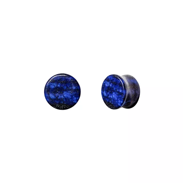 Blue Natural Stone Plugs at Spencer's