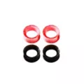 Multi-Pack Pink Splatter and Black Tunnels - 2 Pair at Spencer's