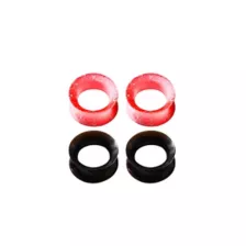 Multi-Pack Pink Splatter and Black Tunnels - 2 Pair at Spencer's