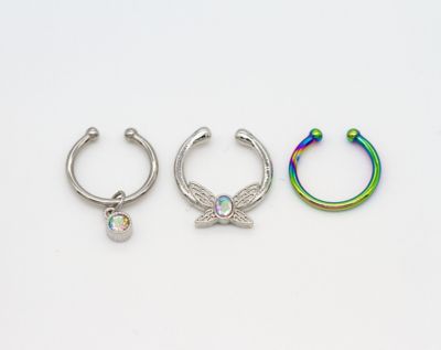 Iridescent hot sale septum ring