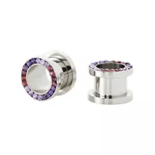 CZ Purple Screw Fit Tunnels at Spencer's