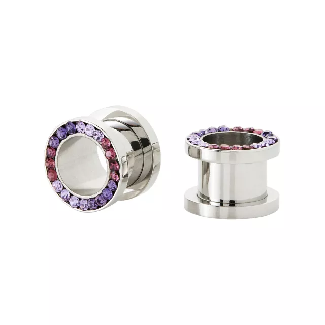 CZ Purple Screw Fit Tunnels at Spencer's
