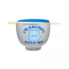 I'm Grumpy Feed Me Bowl with Chopsticks 17 oz. - Care Bears at Spencer's