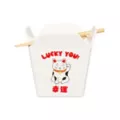 Lucky You Kitty Takeout Bowl with Chopsticks - 14 oz. at Spencer's