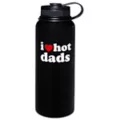 I Heart Hot Dads Water Bottle - 32 oz. at Spencer's
