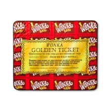 Wonka Golden Ticket Fleece Blanket - Willy Wonka and the Chocolate Factory at Spencer's