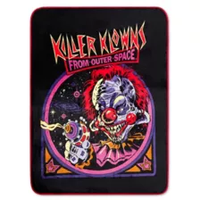 Killer Klowns from Outer Space Retro Reversible Fleece Blanket at Spencer's