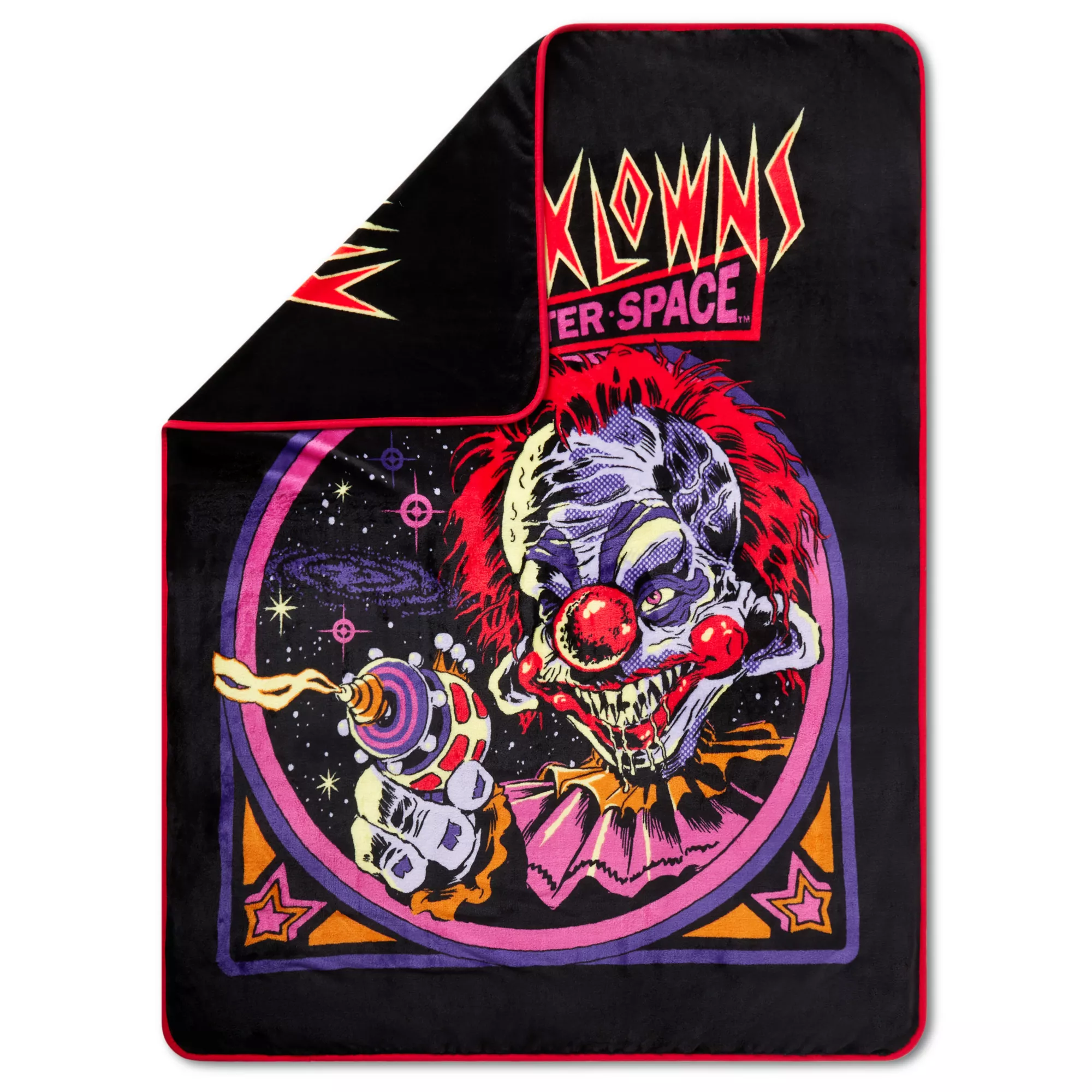Killer Klowns from Outer Space Retro Reversible Fleece Blanket at Spencer's