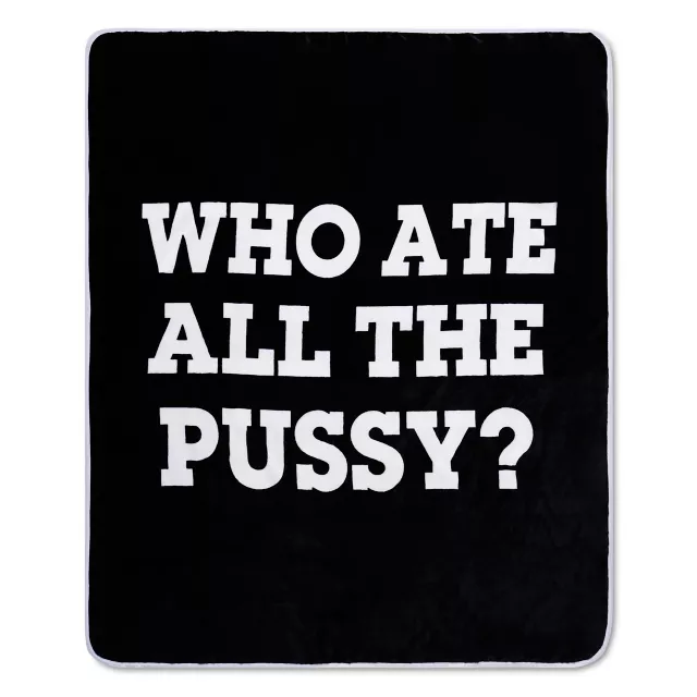 Who Ate All The Pussy Reversible Fleece Blanket - Danny Duncan at Spencer's