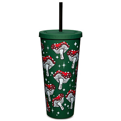 Floral Stitch Cup With Straw 20 oz. - Disney - Spencer's