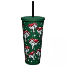 Green Mushroom Cup with Straw - 24 oz. at Spencer's