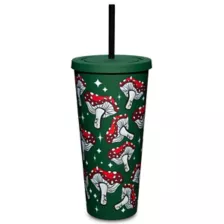 Green Mushroom Cup with Straw - 24 oz. at Spencer's