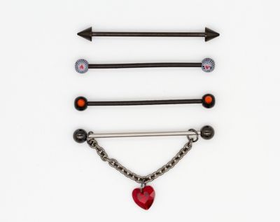 Safety Pin Industrial Barbell - 14 Gauge - Spencer's