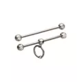 Multi-Pack CZ O-Ring Industrial Barbells 2 Pack - 14 Gauge at Spencer's