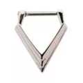 Silvertone Triangle Septum Ring at Spencer's