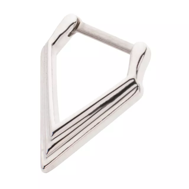 Silvertone Triangle Septum Ring at Spencer's