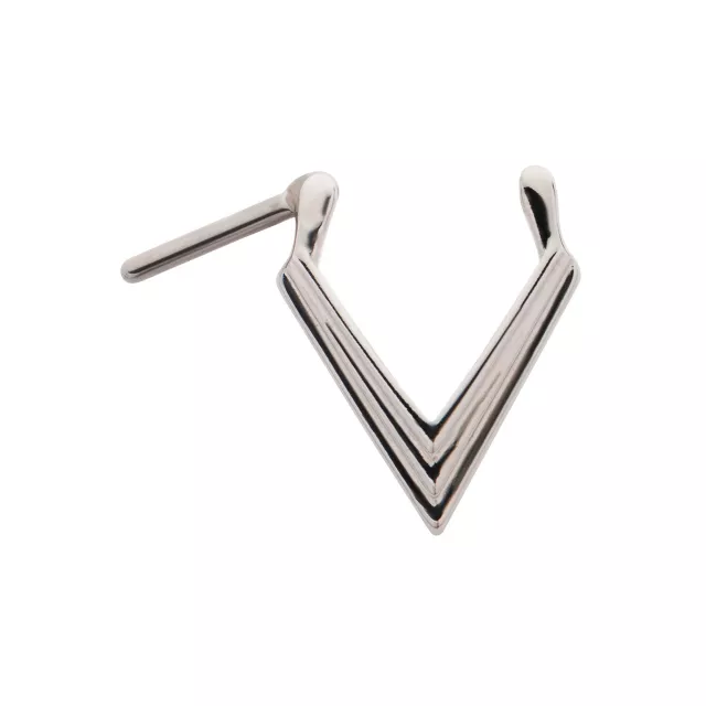Silvertone Triangle Septum Ring at Spencer's