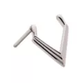 Silvertone Triangle Septum Ring at Spencer's