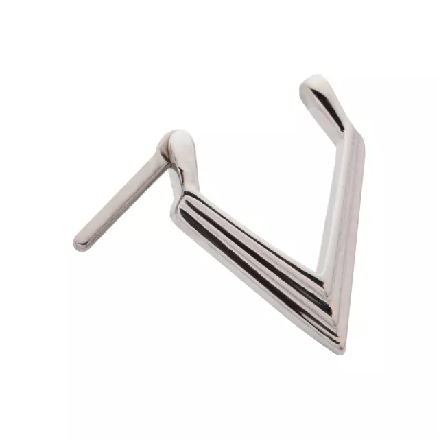 Silvertone Triangle Septum Ring at Spencer's