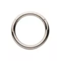 Silvertone Hinged Hoop Earring at Spencer's