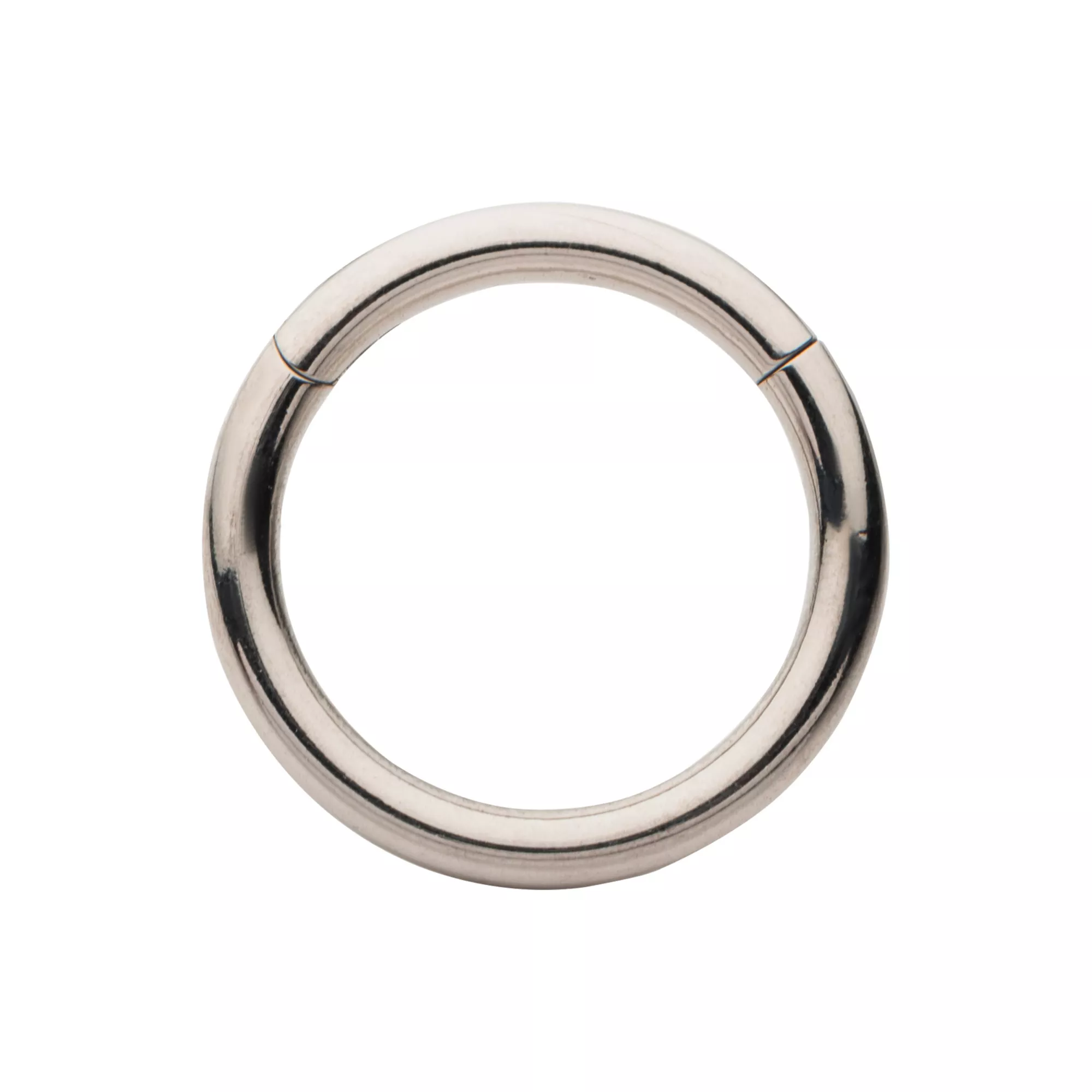 Silvertone Hinged Hoop Earring at Spencer's