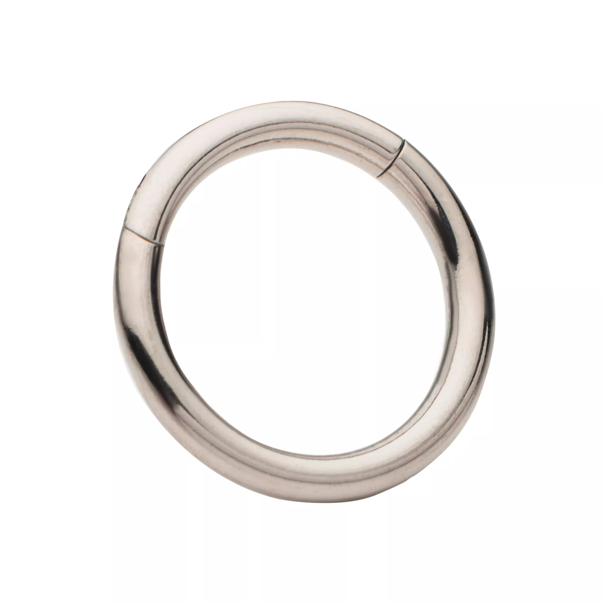 Silvertone Hinged Hoop Earring at Spencer's