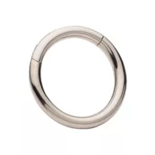 Silvertone Hinged Hoop Earring at Spencer's