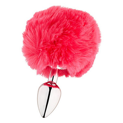 Pink Ombre Fox Tail Metal Butt Plug - 18.5 Inch - Spencer's