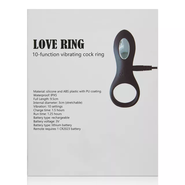 Love Ring 10-Function Vibrating Cock Ring at Spencer's