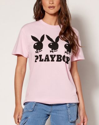 Playboy 3 Bunny Rhinestone T Shirt - Playboy - Spencer's