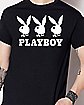 Playboy Bunny Trio T Shirt