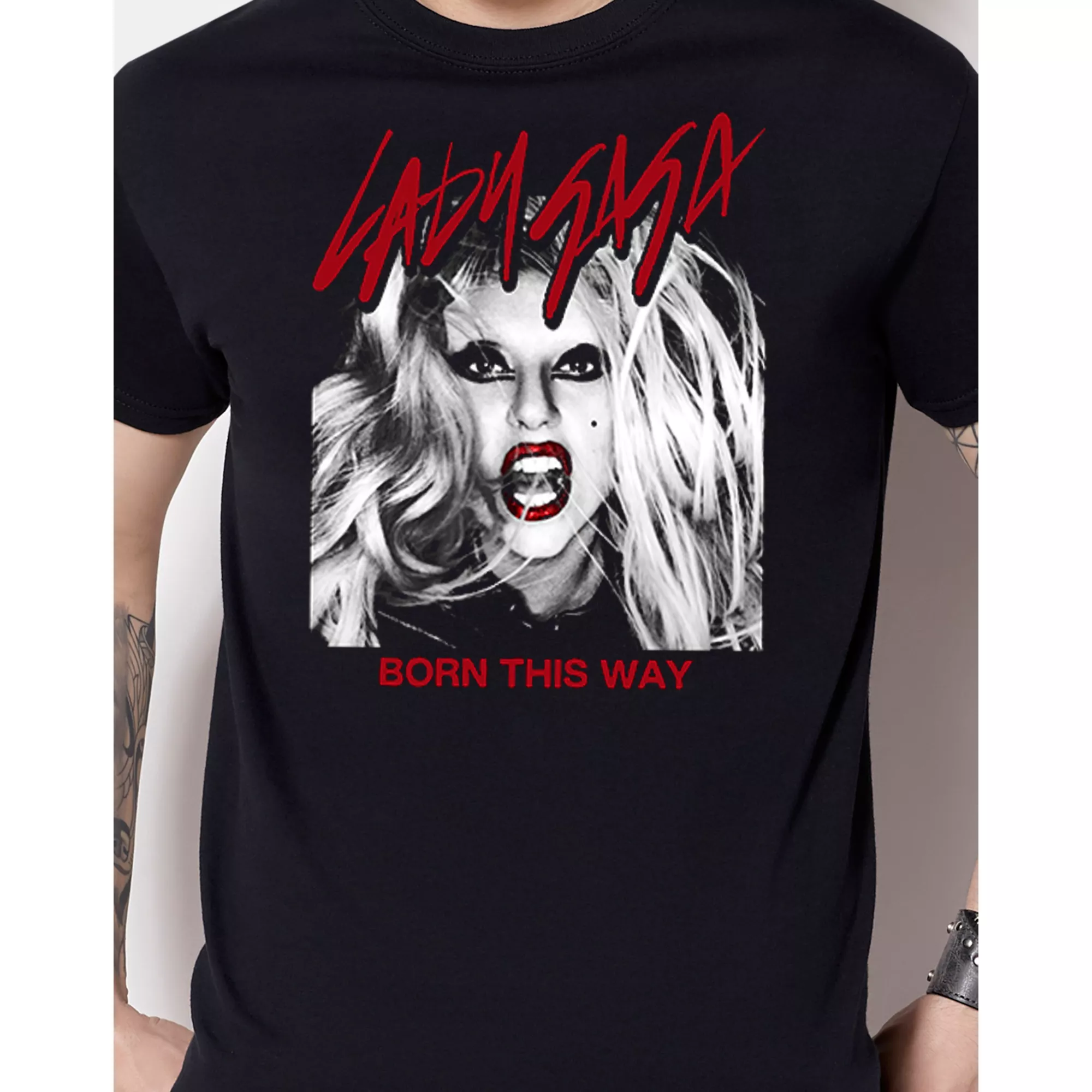 Lady Gaga Born This Way T Shirt at Spencer's