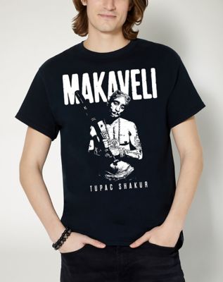 Black Tupac Makaveli T Shirt