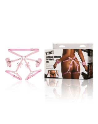 Bondage full kit 7 pcs pink faux fur bedroom bondage kit