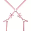 Pink Bondage Harness with Bows at Spencer's